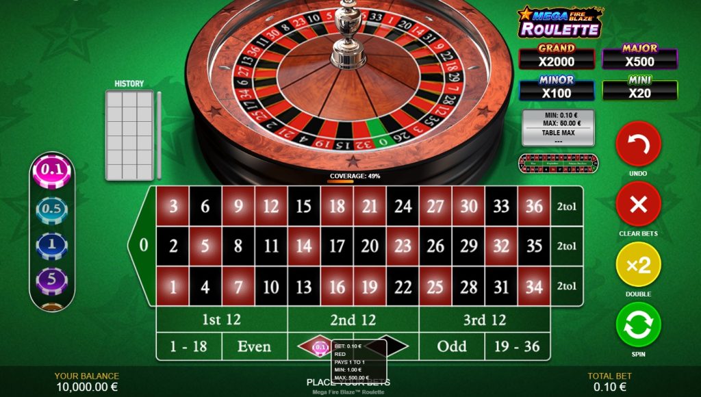 RTP en Mega Fire Blaze Roulette es del 97,3