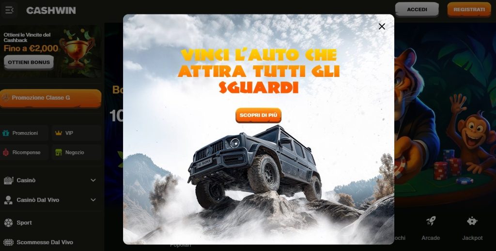 Sorteo de premios de Cashwin