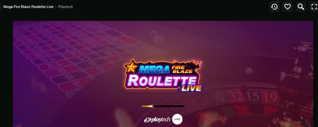 Roulette Mega Fire Blaze online