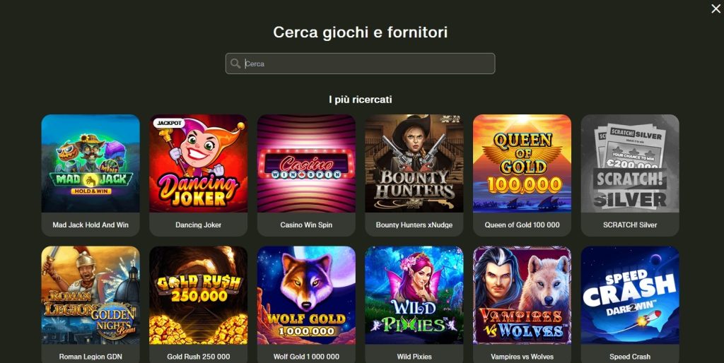 Juegos en el casino Cashwin